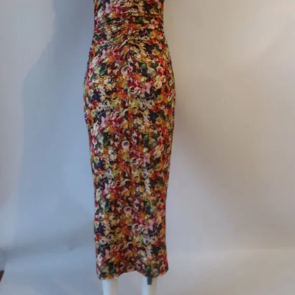NWT Womens Amanda Uprichard Damira (Item-300) Multicolor Floral Midi Dress L - Picture 12 of 16